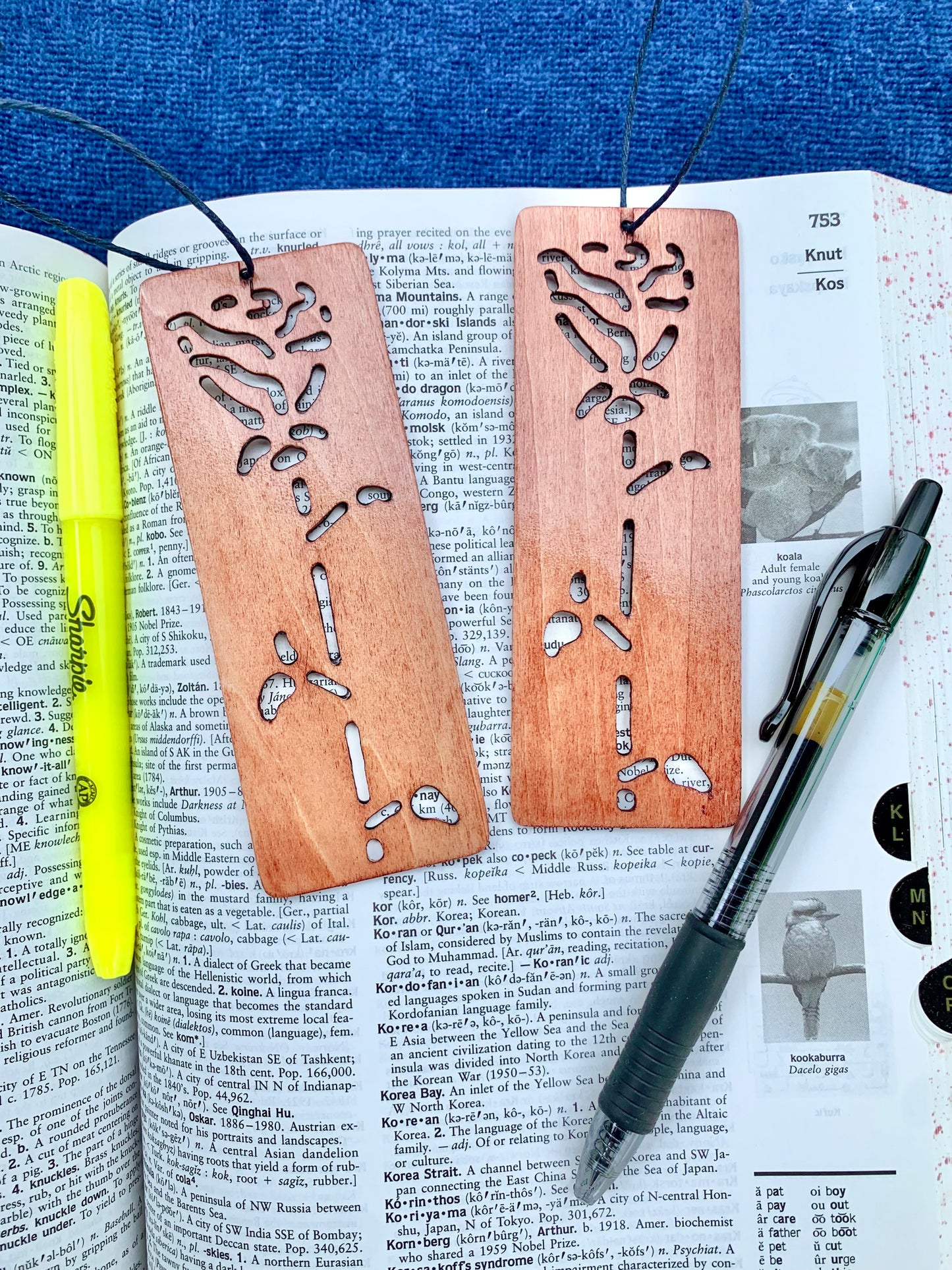 Rose Wooden Bookmark -Teak