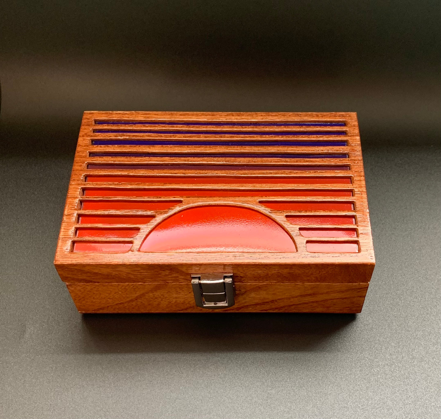 Sunset Glow Light Wooden Box