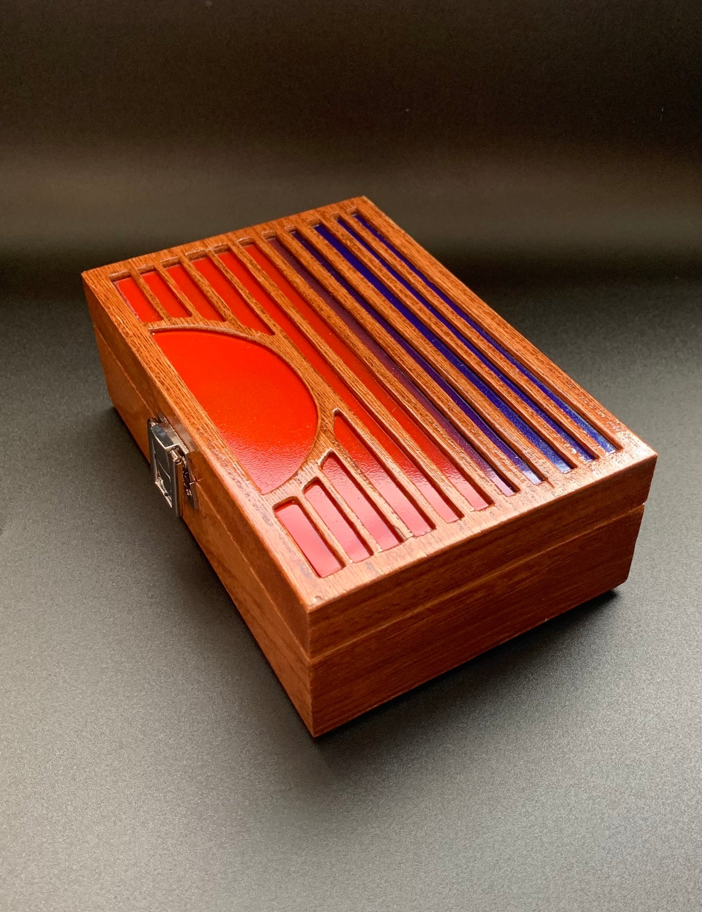 Sunset Glow Light Wooden Box