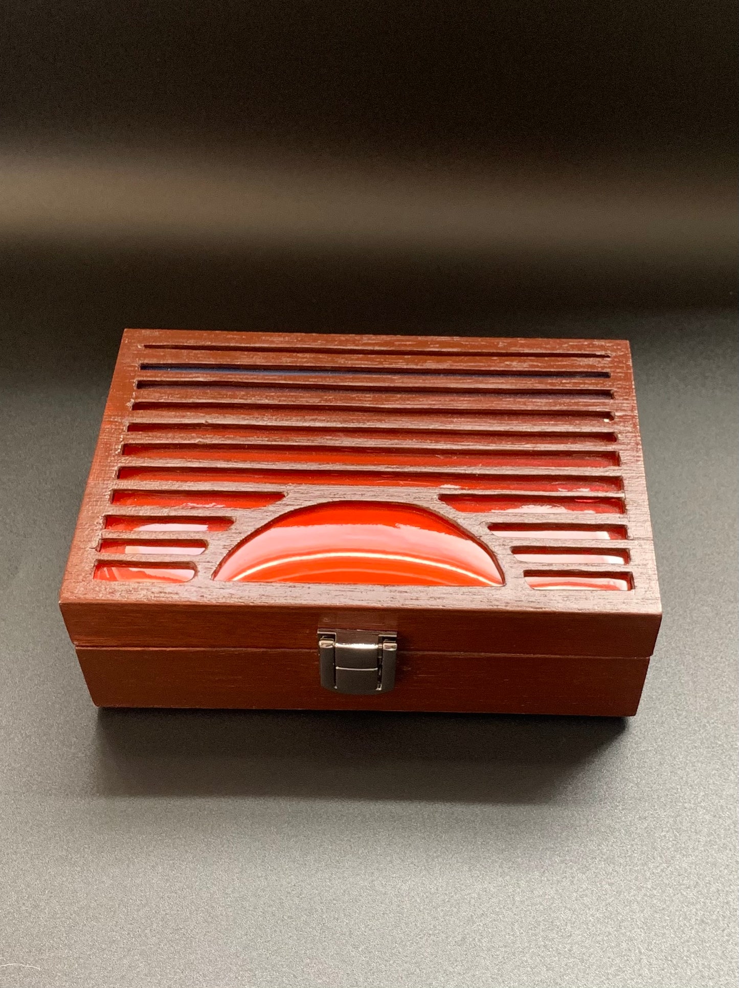 Sunset Glow Light Wooden Box