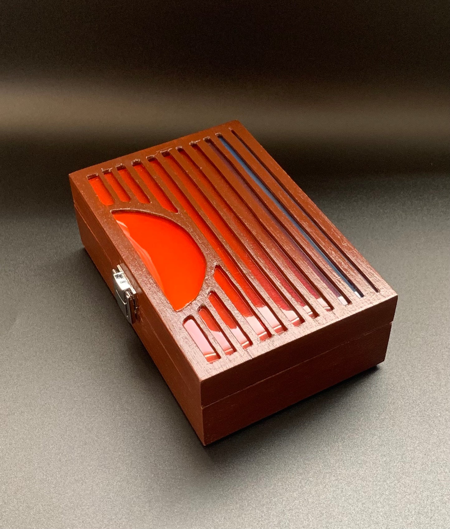 Sunset Glow Light Wooden Box
