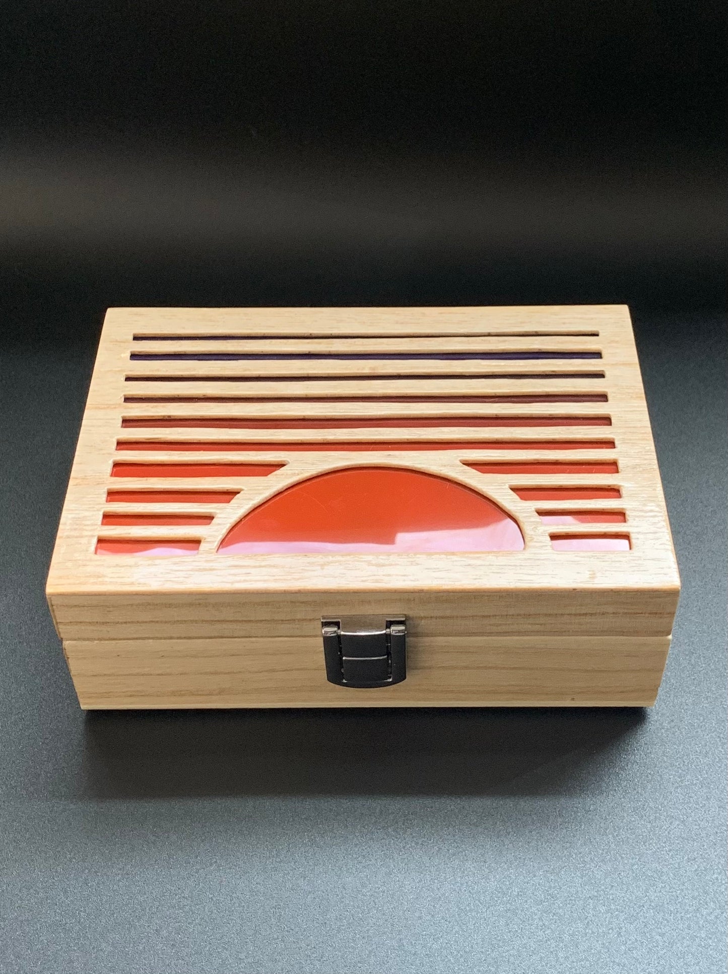 Sunset Glow Light Wooden Box