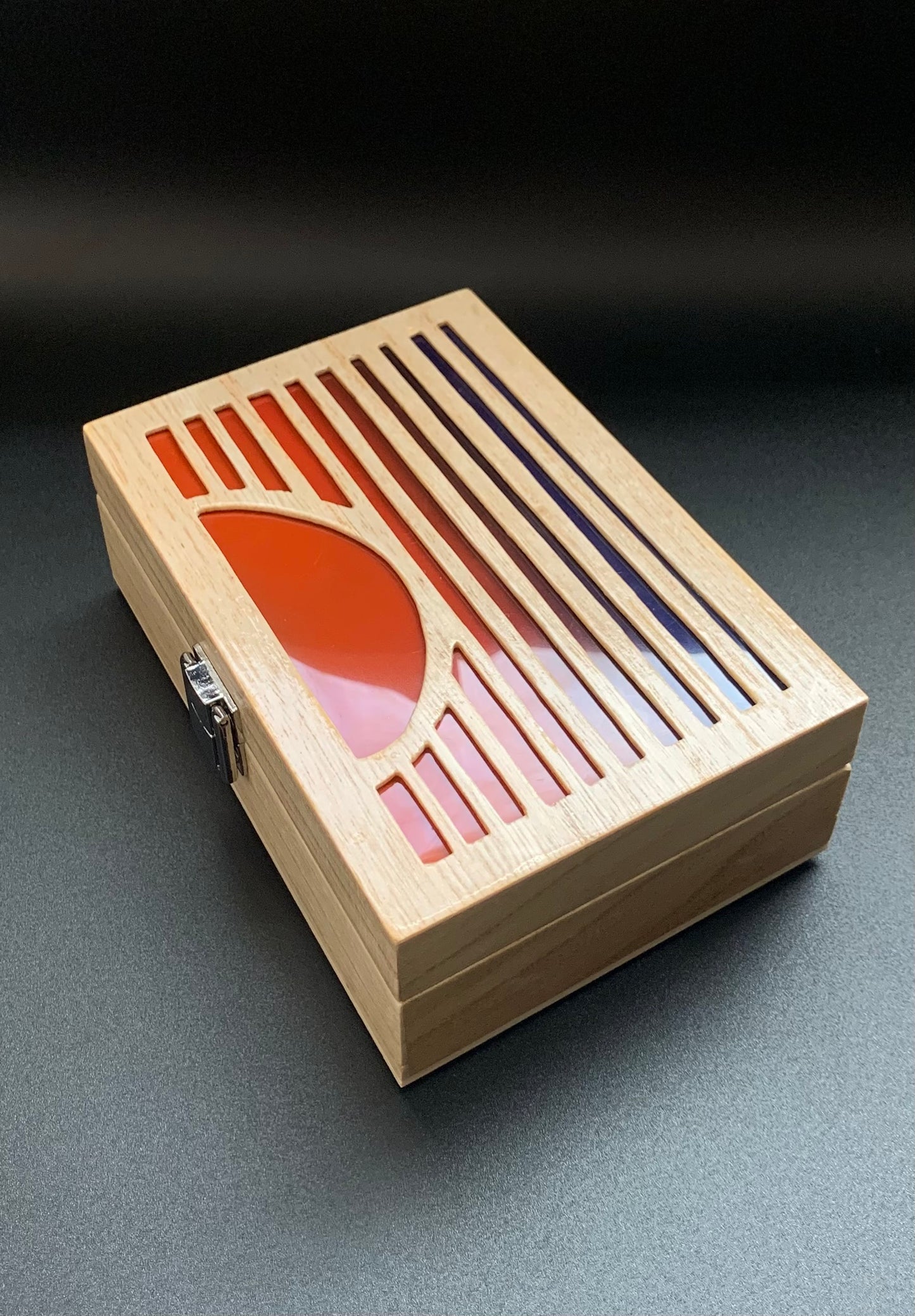 Sunset Glow Light Wooden Box