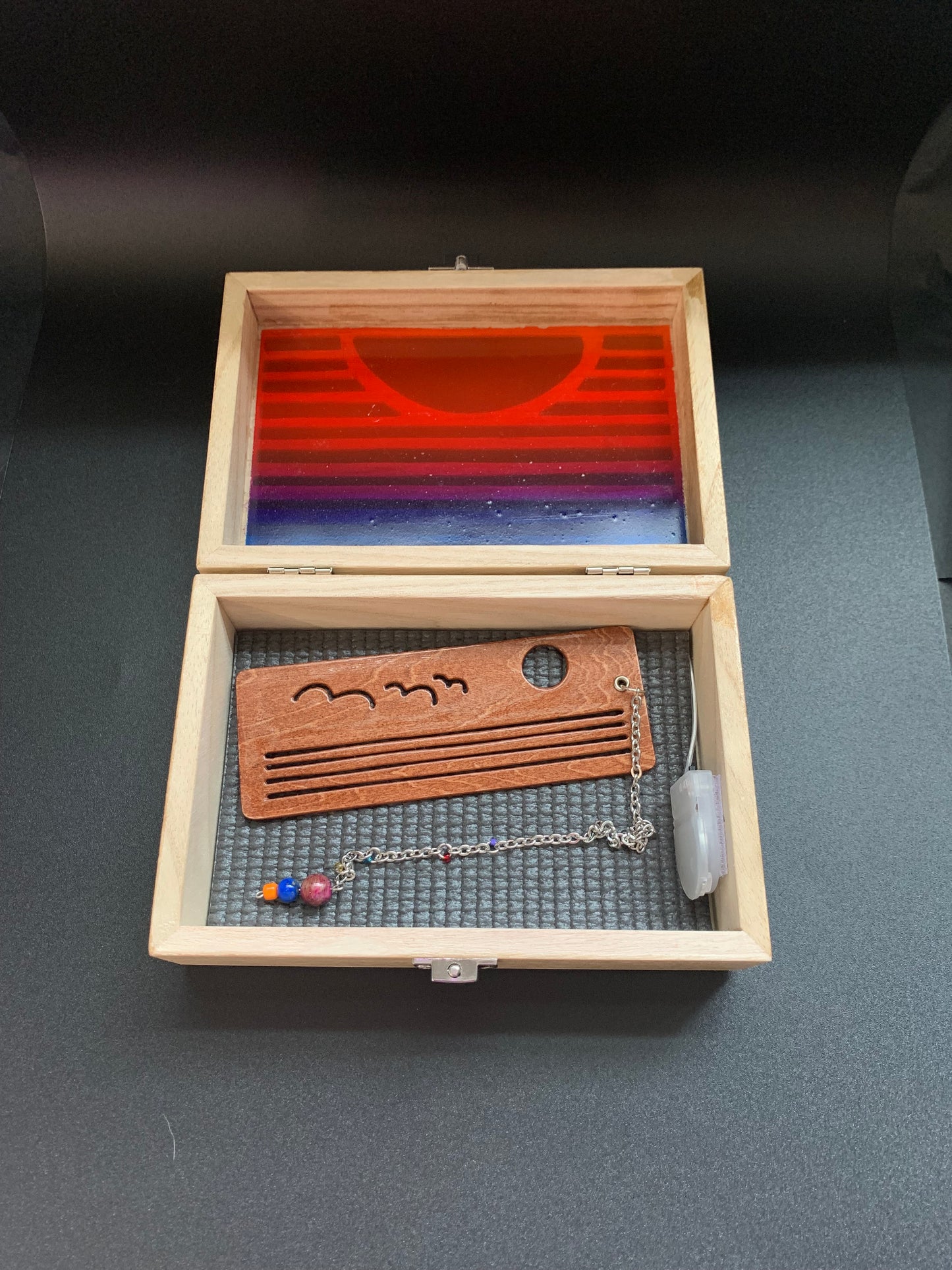 Sunset Glow Light Wooden Box