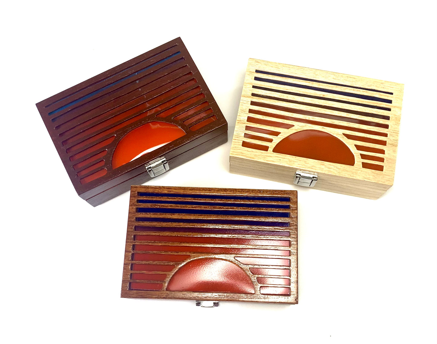 Sunset Glow Light Wooden Box