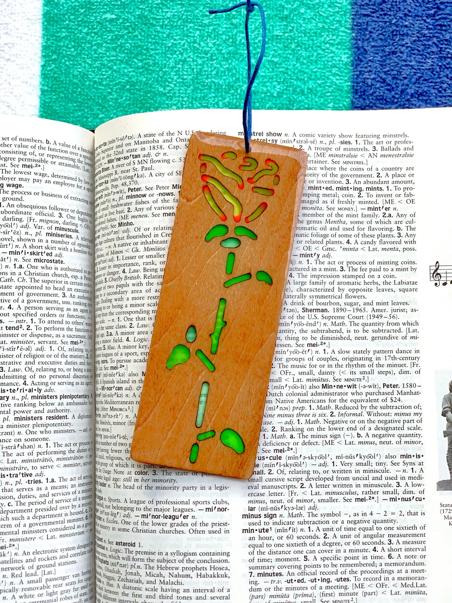 Rose Wood & Resin Bookmark - Friend Zone