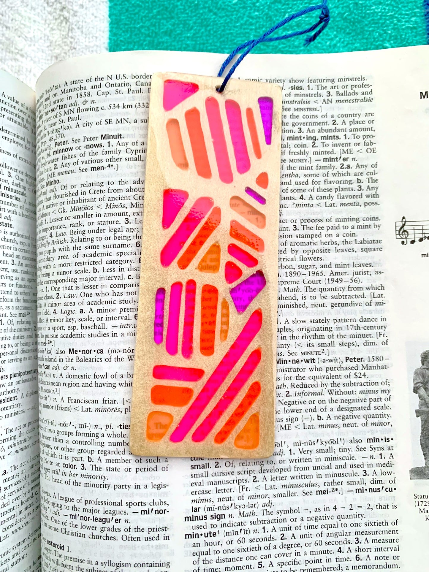 Saved By The Taco Bell Wood & Resin Bookmark - Basswood Sunset