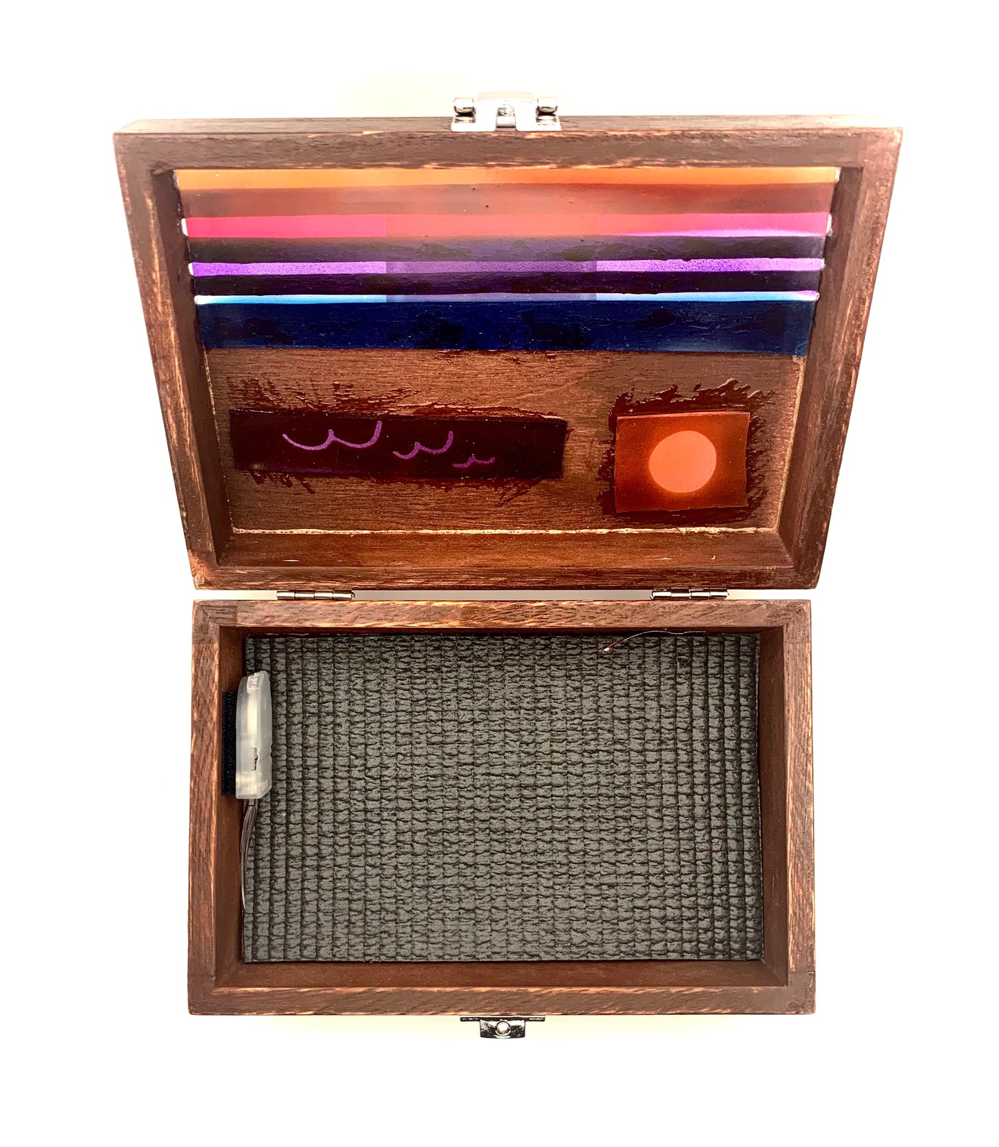 Ocean Sunset Glow Light Wooden Box