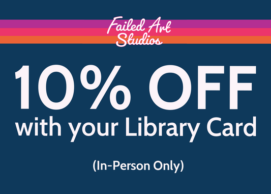 10% OFF with your Library Card