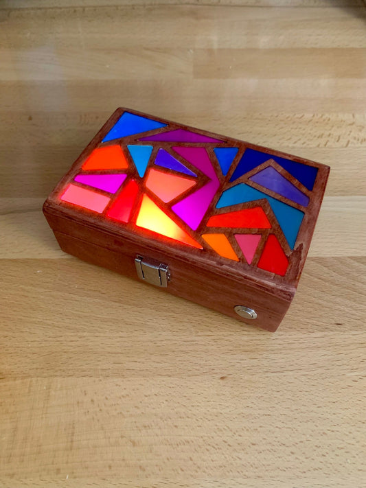 New Wood & Resin Glow Light Boxes Available Soon!
