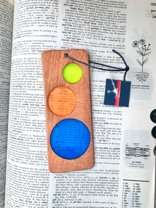 Circles Wood & Resin Bookmark - Teak Beach Towel