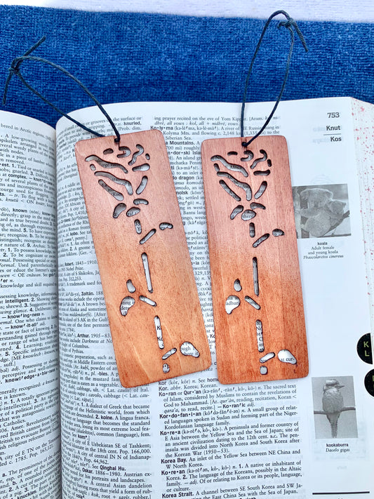 Rose Wooden Bookmark -Teak