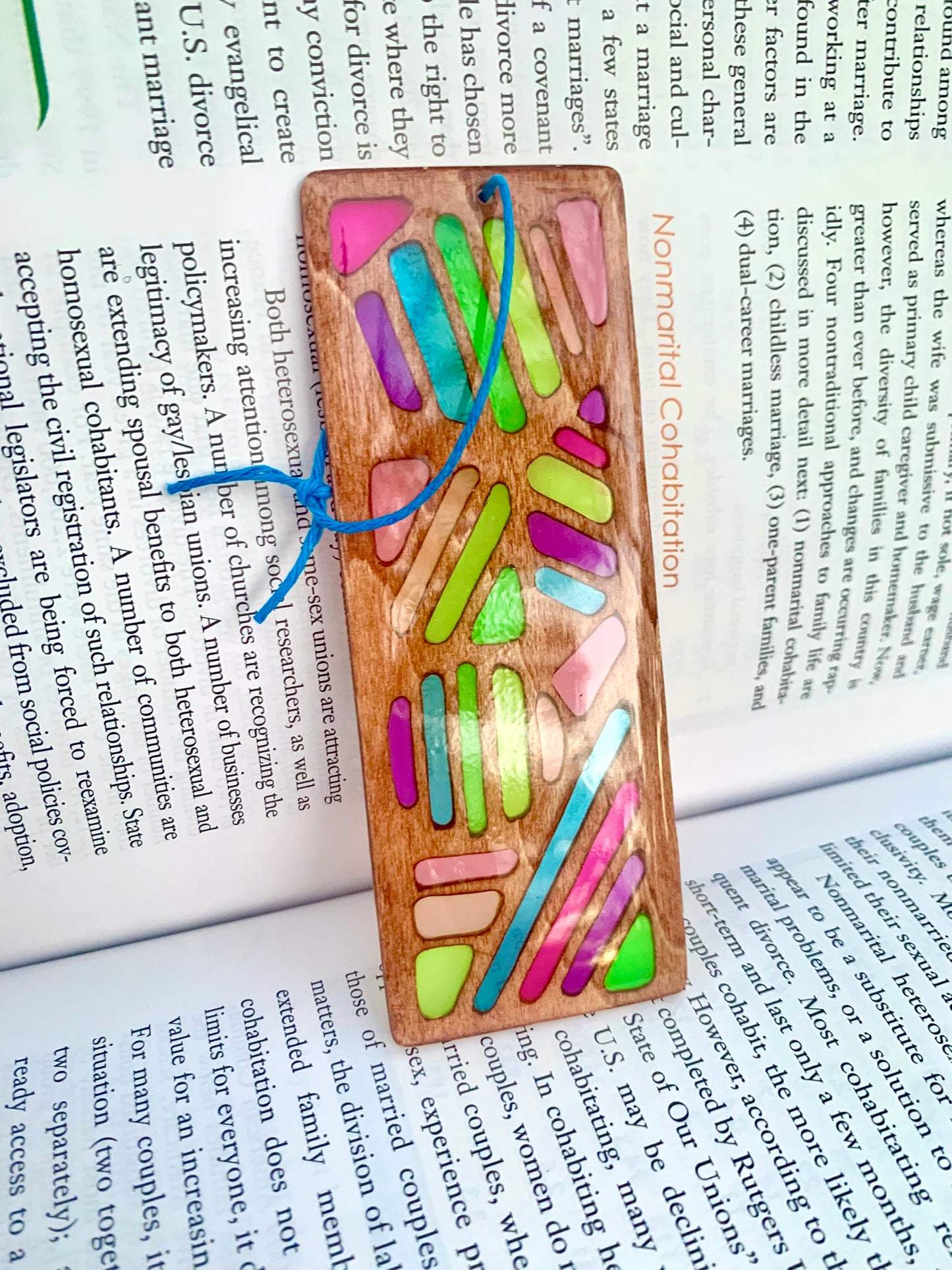 Saved By The Taco Bell Wood & Resin Bookmark - Glow In The Dark