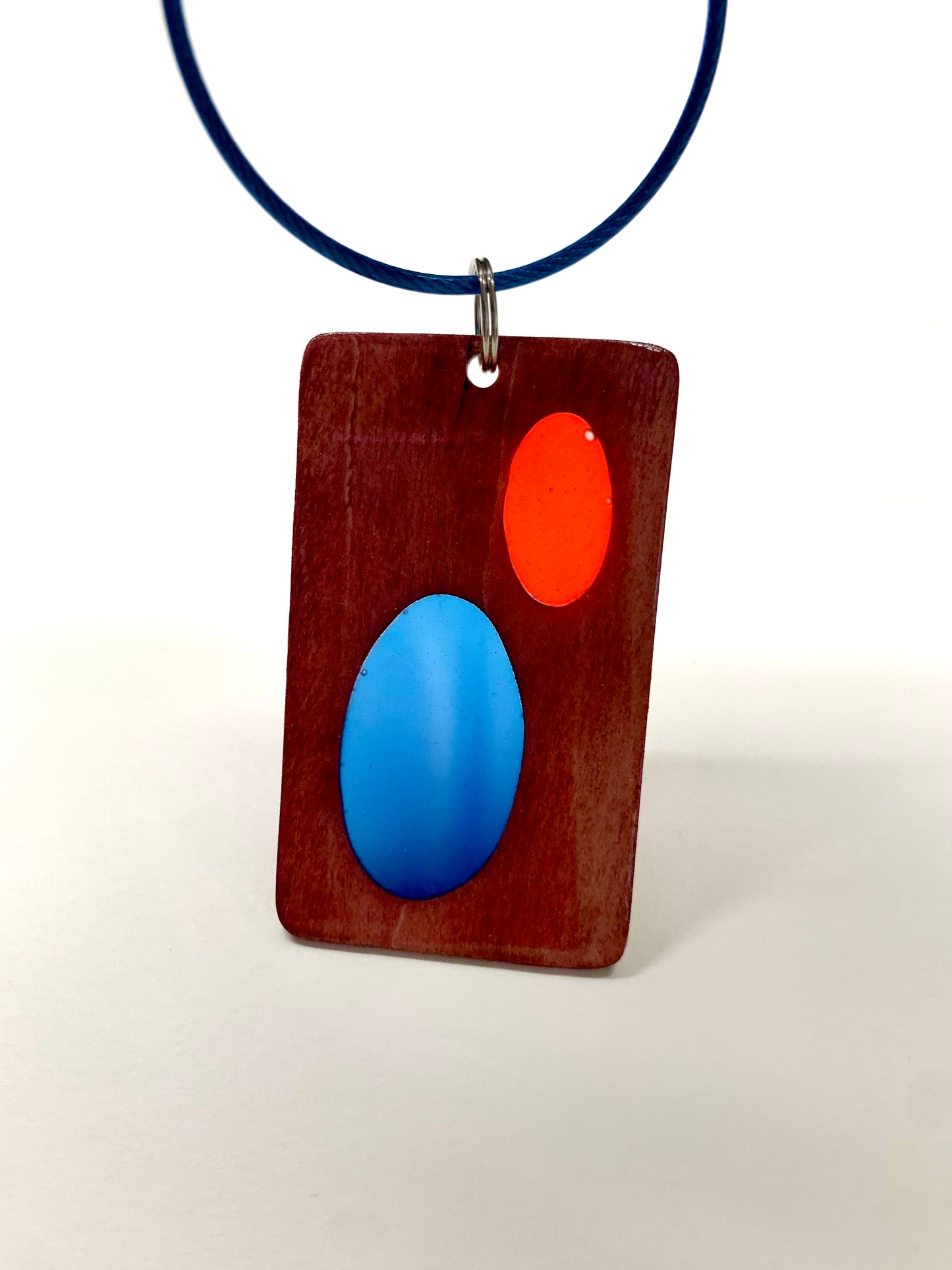 Ovals Wood & Resin Keychain - Teak Beach Towel