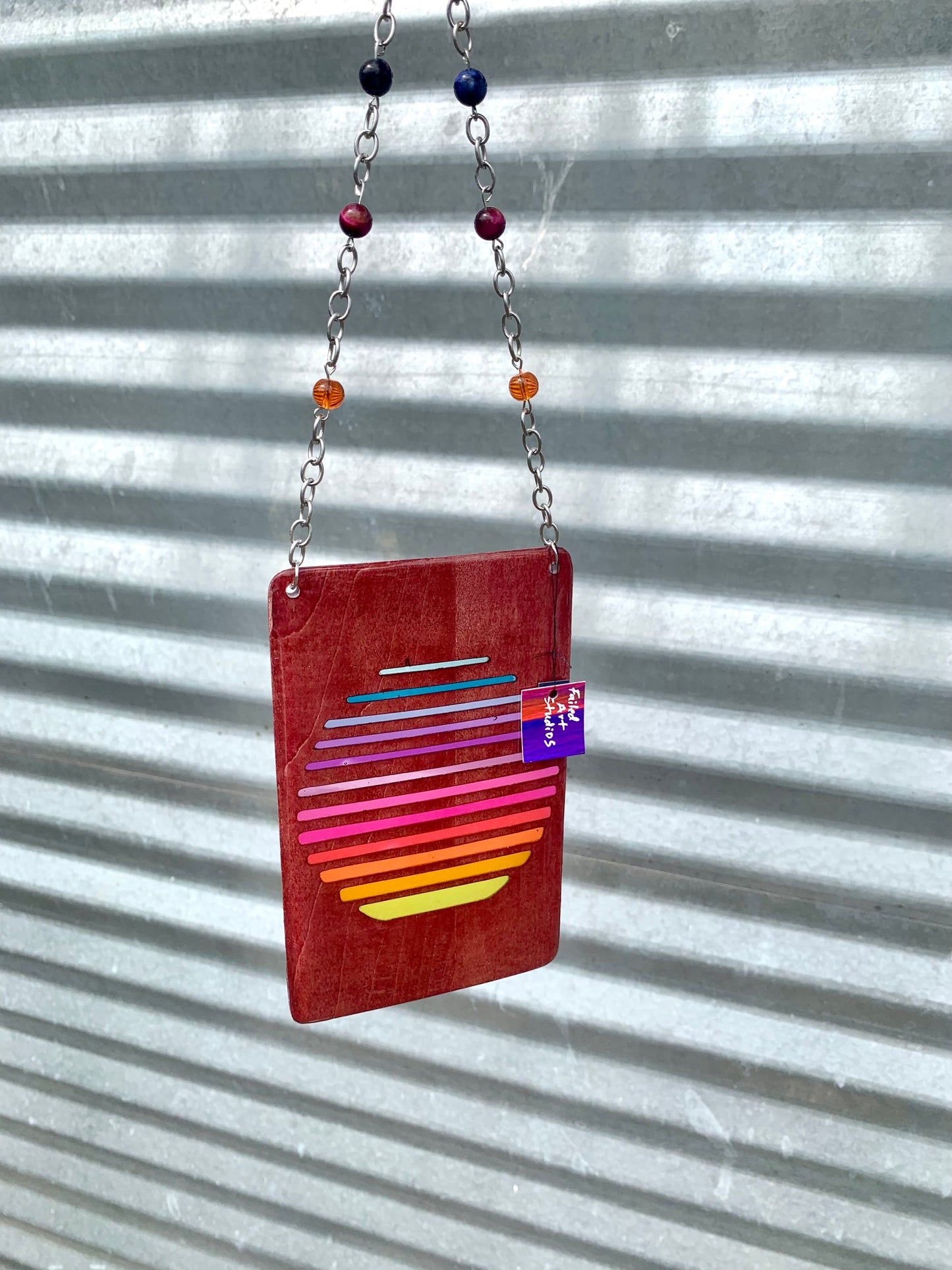 Sun Wood & Resin Sun Catcher - Rosewood