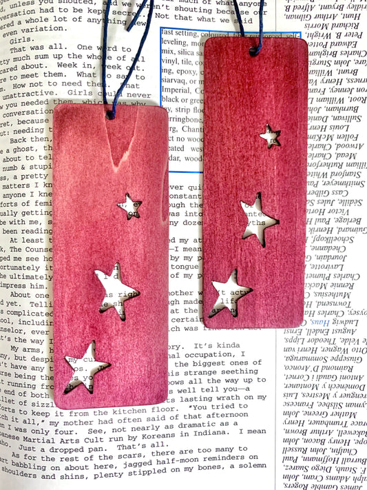 Stars Wooden Bookmark - Rosewood