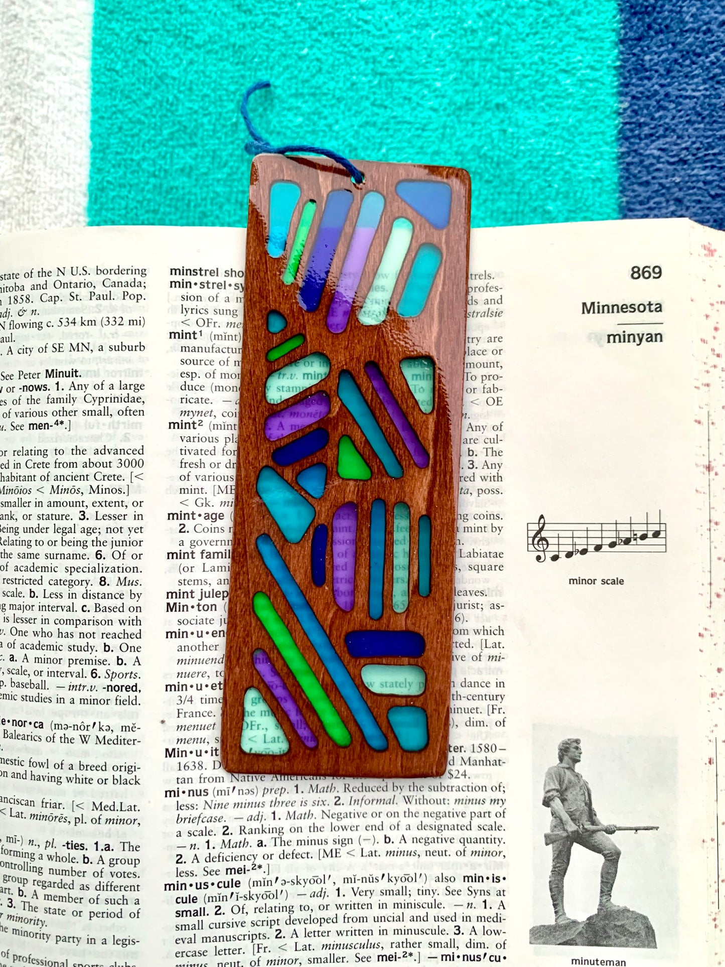 Saved By The Taco Bell Wood & Resin Bookmark - Cognac Cool